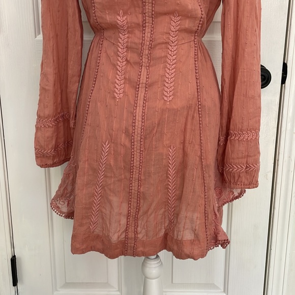Free People Blush long sleeve size Medium dress - Picture 7 of 7